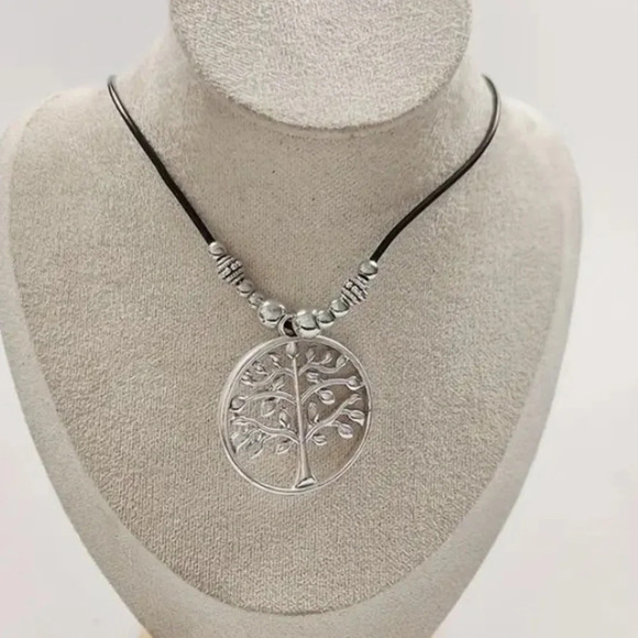 Tree Of Life Vintage Statement Pendant Necklace, Bohemian, Boho, Tribal - Picture 4 of 6